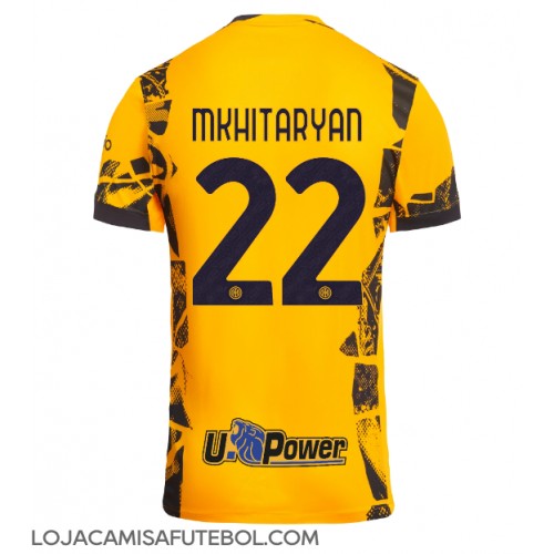 Camisa de Futebol Inter Milan Henrikh Mkhitaryan #22 Equipamento Alternativo 2024-25 Manga Curta